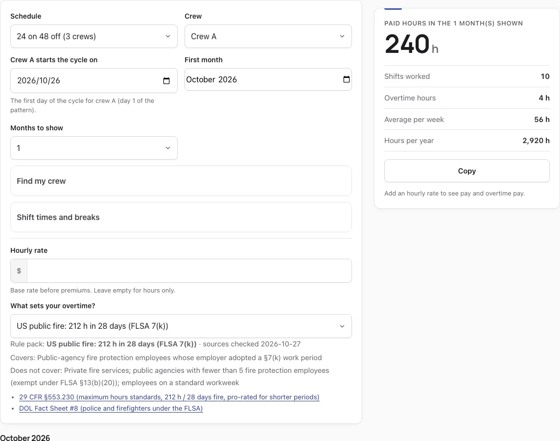 24 48 schedule example